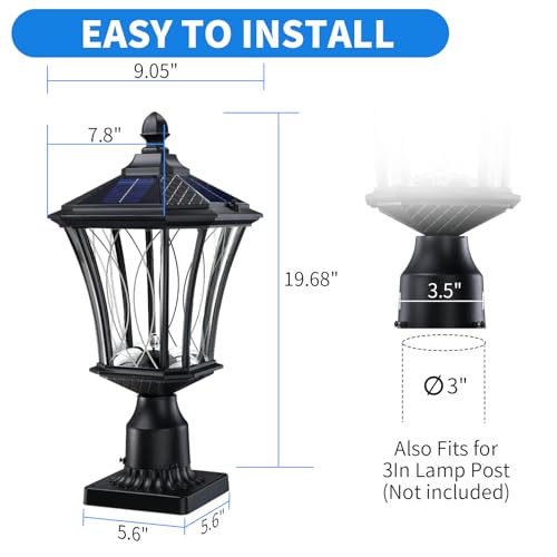 19.6" Solar Post Lights