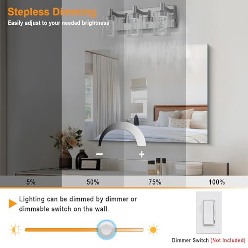 Vanity Light with 3 Color Modes (3 Count)