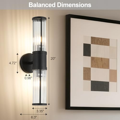 19.69" Modern Bathroom Wall Sconce Light Fixture