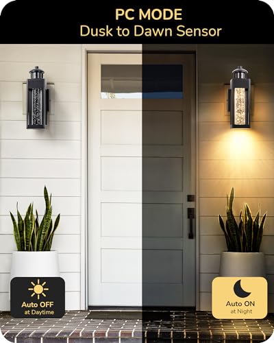 Motion Sensor Dusk to Dawn Outdoor Wall Lights