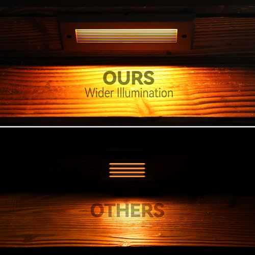 6-Pack 5W/4W/3W Dimmable 9 Inch 5CCT Low Voltage LED Step Lights (6 Count)