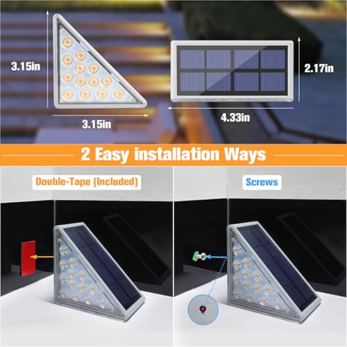 Solar Stair Lights 16 Pack (16 Count)
