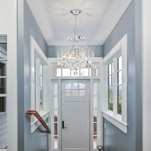 5 Light Crystal Chandelier Pendant Ceiling Light Modern Lighting Fixture for Bedroom Hallway Bar Kitchen Bathroom