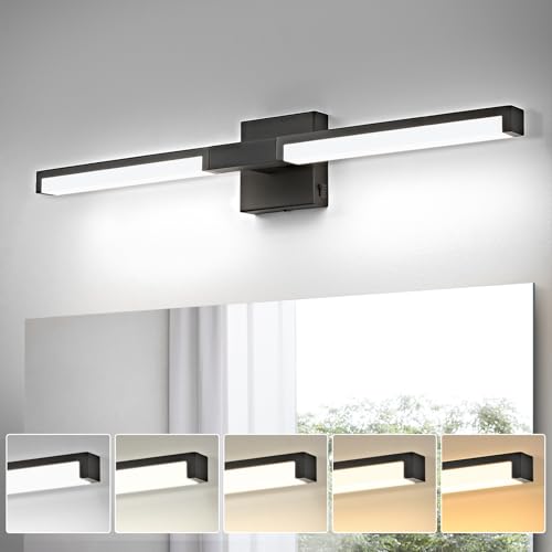Modern Bathroom Light Fixtures Over Mirror