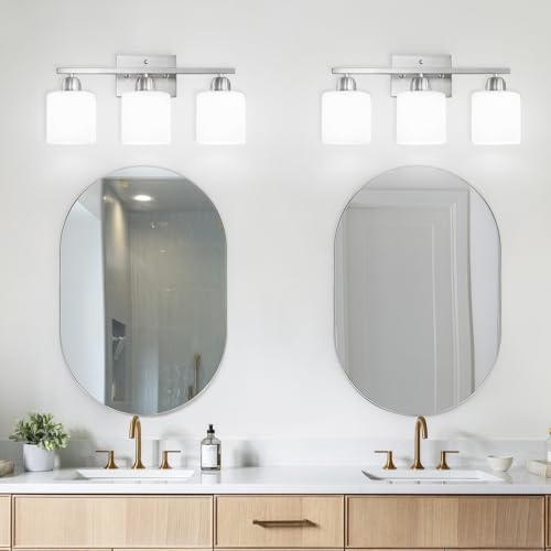 Brushed Nickel Bathroom Light Fixture