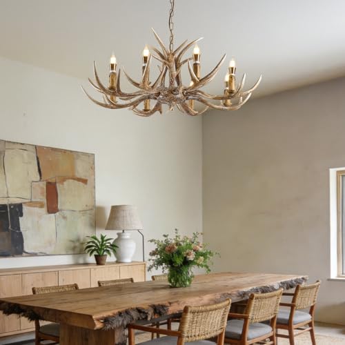 Antlers Chandelier 8 Light