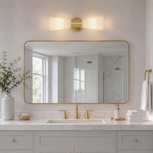 Gold Glass Wall Sconce Light