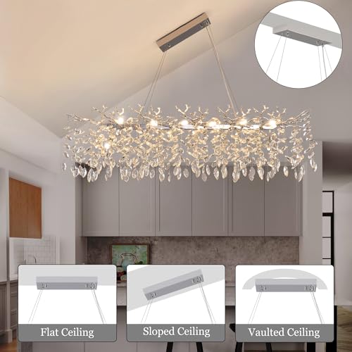 Tree Branch Chandelier Modern Crystal Pendant Light