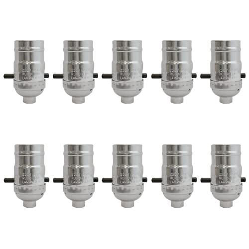 Push Through Lamp Socket for Incandescent or LED Bulbs