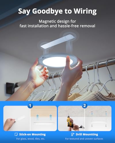 Rechargeable RGB Ambient Shower Light for Inside Shower Waterproof