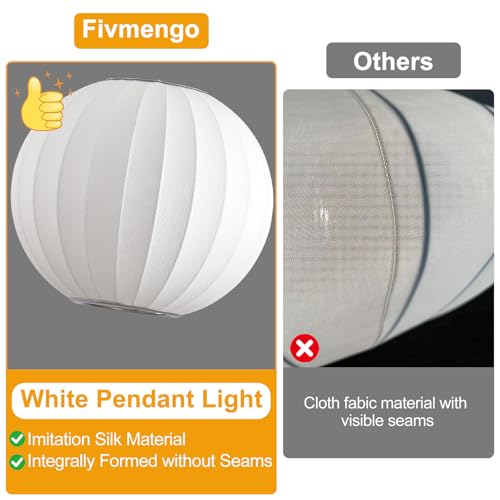 11.8in Plug in Hanging Lamp Small Lantern (Plug in White Round / 11.8in)