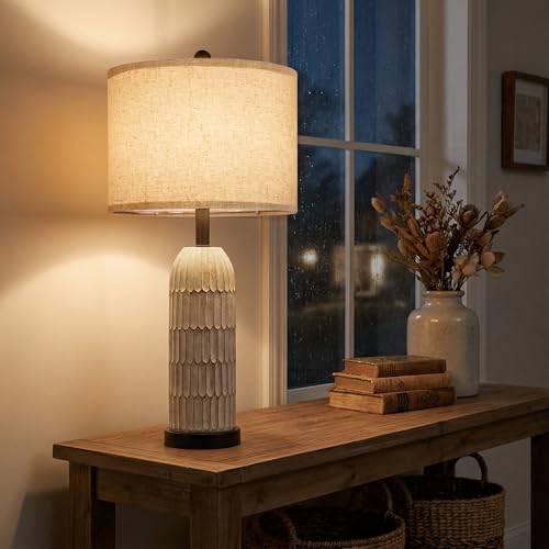 26.5" Bedside Table Lamps Set of 2