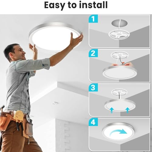 12 inch Flush Mount LED Ceiling Light Fixture