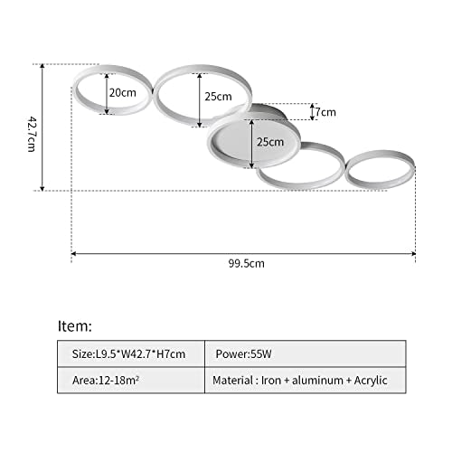 Modern LED Flush Mount Ceiling Light
