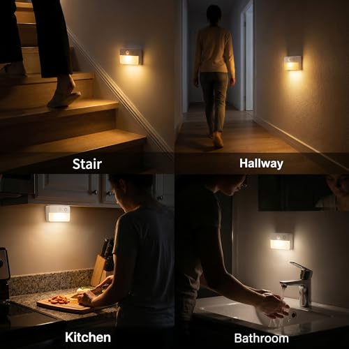 12 Pack Rechargeable Motion Sensor Stair Lights for Indoor (12 Count)