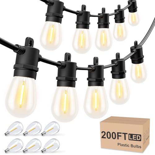 200 FT Outdoor String Lights (200 Foot)