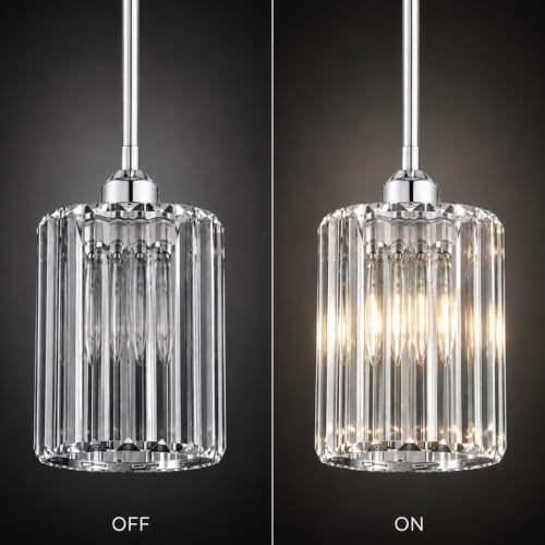 Luxury Chrome Pendant Lights Kitchen Island 2 Pack (2 Count)