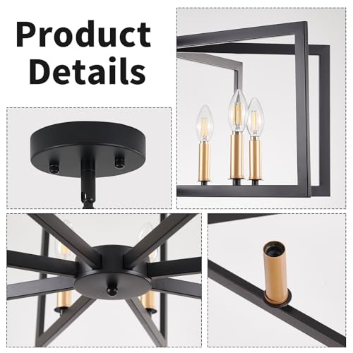 Black Chandelier for Dining Room