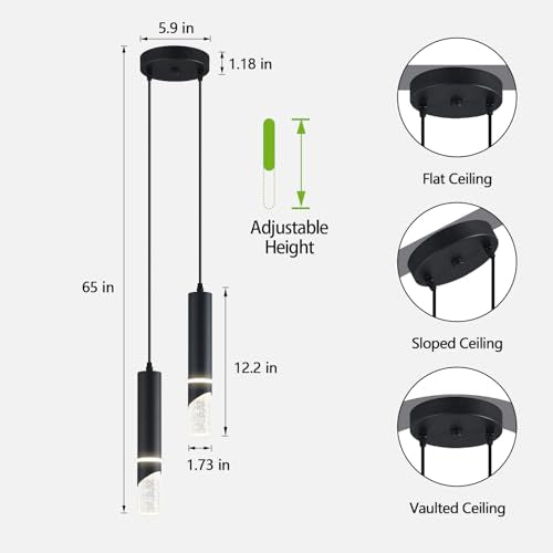 Modern Dimmable Led Pendant Lights Kitchen Island