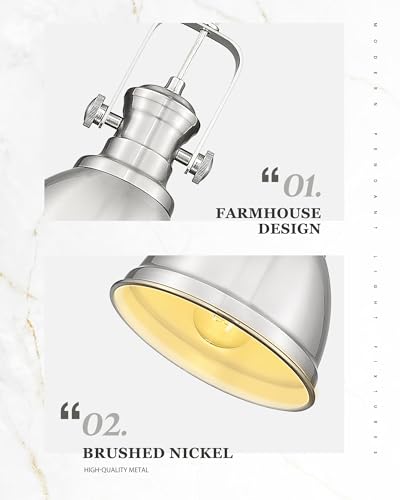 Brushed Nickel Pendant Lights Kitchen Island