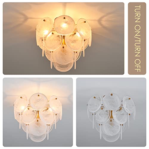 Modern Flush Mount Glass Ceiling Light