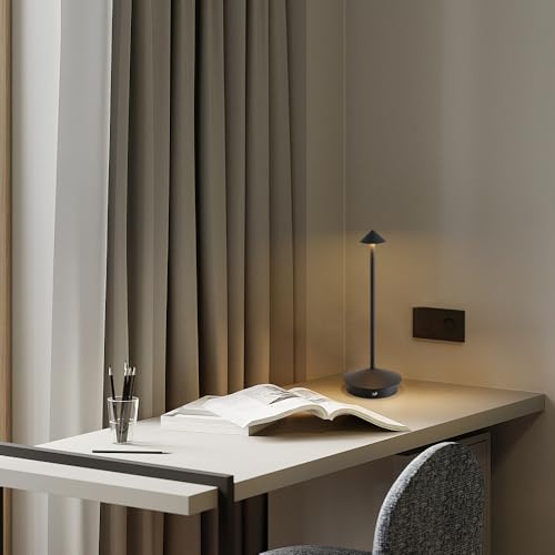 2 Pack Aluminum Cordless Table Lamp (2 Count)