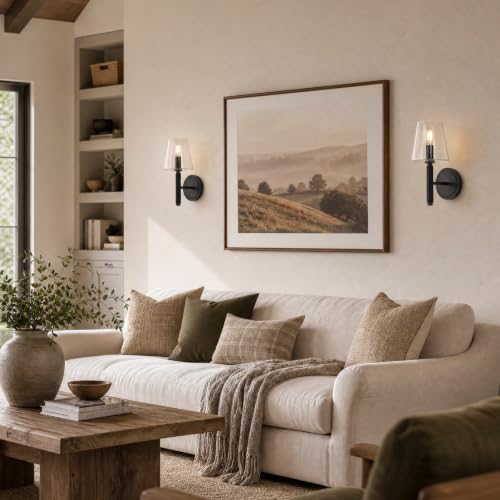 12" Black Wall Sconce 1