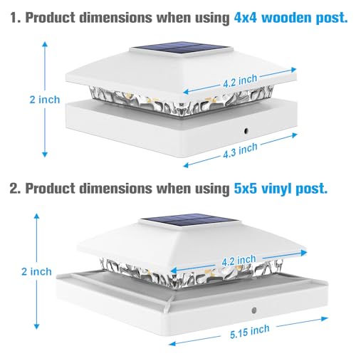 4x4 Solar Post Cap Lights (8 Count)