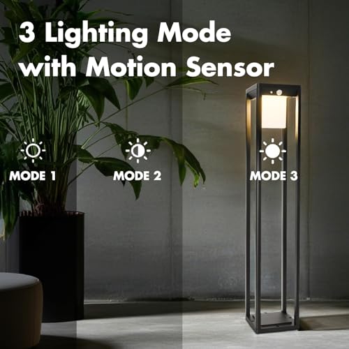 Solar Floor Lamp Outdoor Waterproof