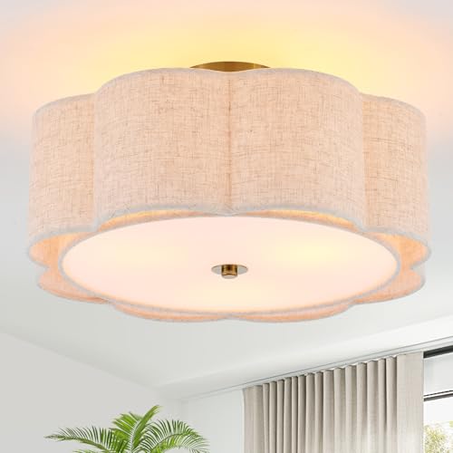 18" Large Semi Flush Mount Ceiling Light