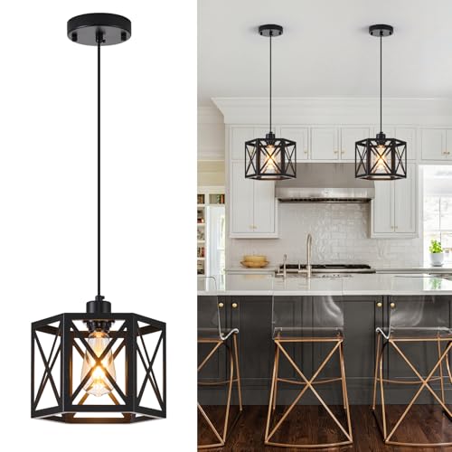 2 Pack Farmhouse Pendant Lights (2 Count)