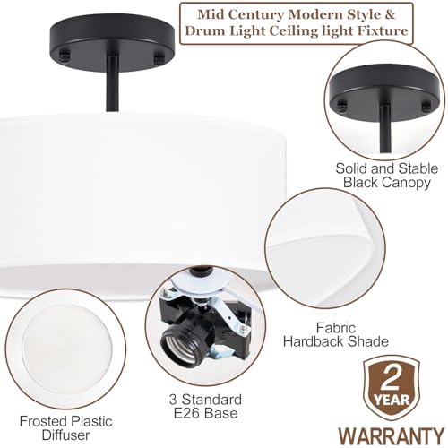 Semi Flush Mount Ceiling Light
