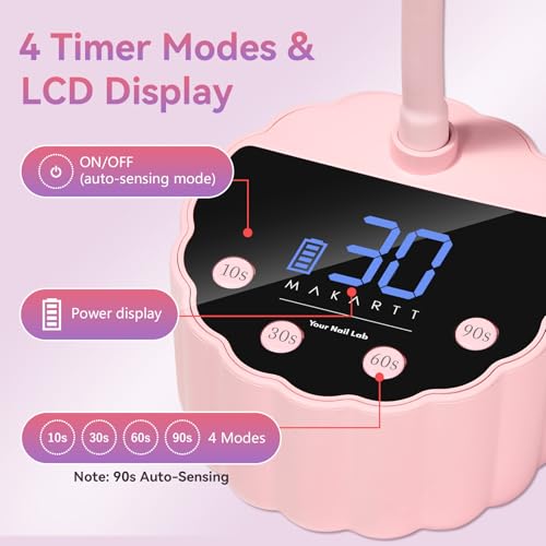 Gooseneck UV LED Nail Lamp for Nail Tips Builder Gel