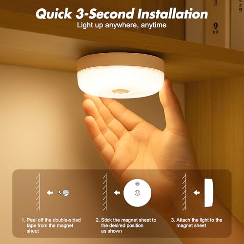 2 Pack Waterproof Shower Light No Wiring (2 Count)