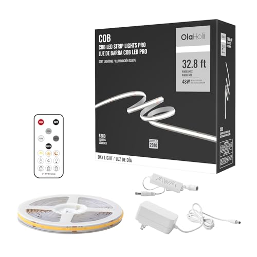 32.8ft COB Led Strip Light with Remote (32.8 Foot)