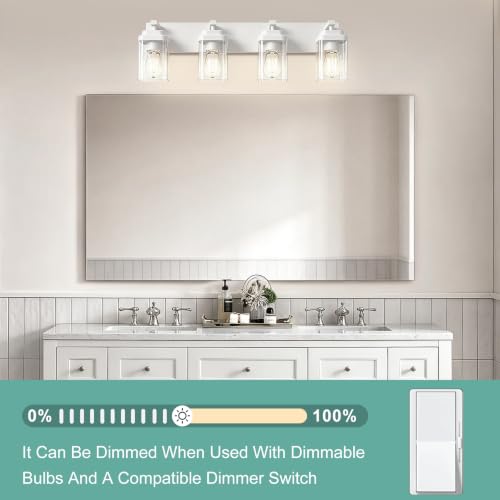 White Bathroom Light Fixtures