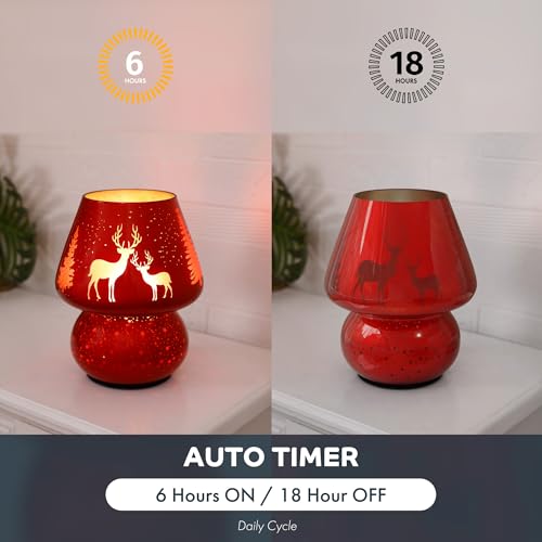 Christmas Battery Operated Mushroom Lamp