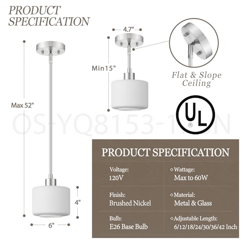 Brushed Nickel Pendant Lights Kitchen Island