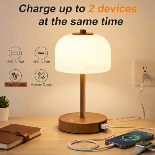 9" Corded Touch Control Table Lamp Set of 2 (2 Count)