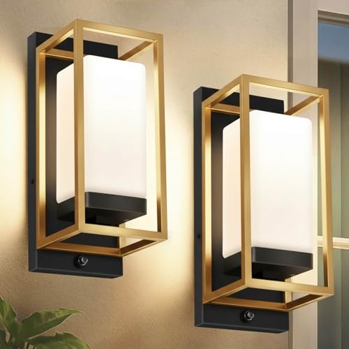 Dusk to Dawn Outdoor Wall Lights 2 Pack