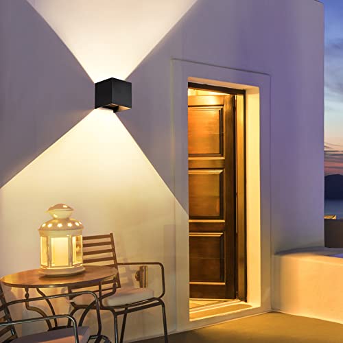 2 Pcs Outdoor Wall Lights Exterior (2 Count)