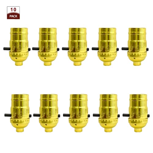Push Through Lamp Socket for Incandescent or LED Bulbs