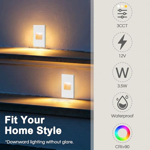Outdoor Step Lights LED Indoor Stair Lights (4 Count)