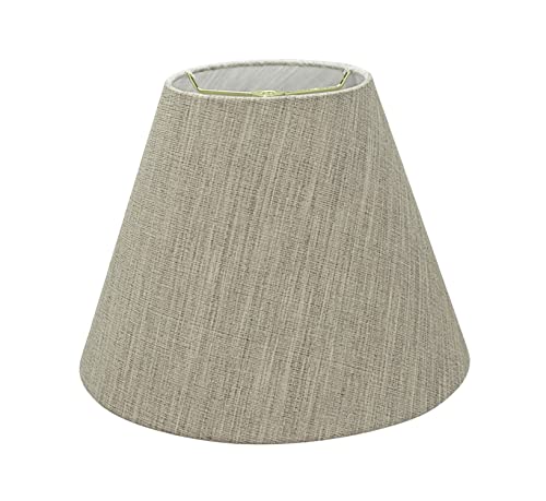 32628A Transitional Empire Shape Spider Construction Lamp Shade in Oat Tan