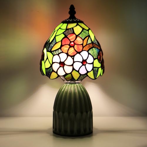 Tiffany Stained Glass Mushroom Table Lamp 12.5 Inch