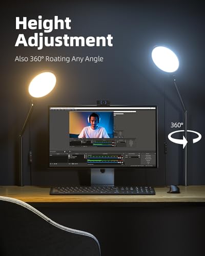 10.2" Desk Ring Light with Stand