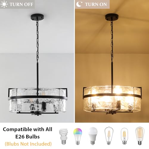 Black Drum Chandelier