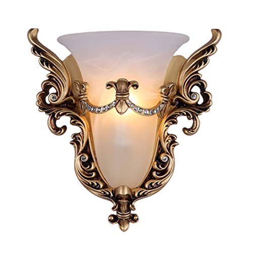 Unique Glass Wall Sconce Light Vintage Wall Light Angel Wings Style