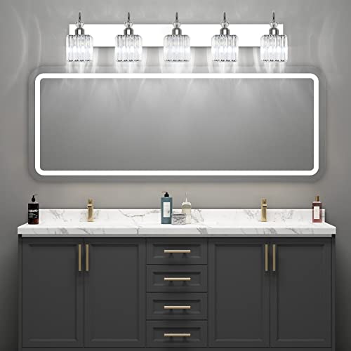 Chrome Crystal Vanity Lights 5