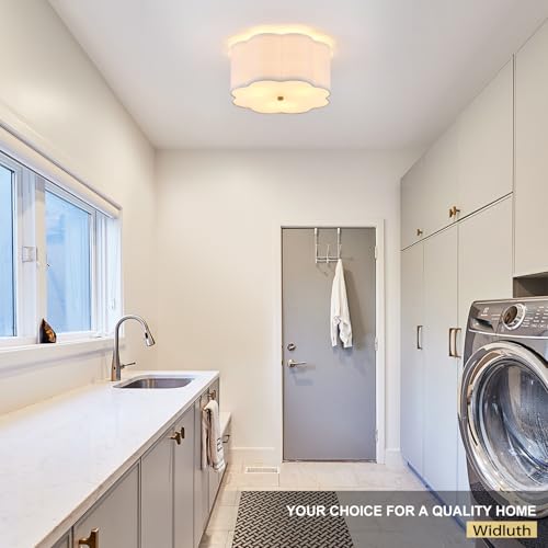 13" Gold Semi Flush Mount Ceiling Light